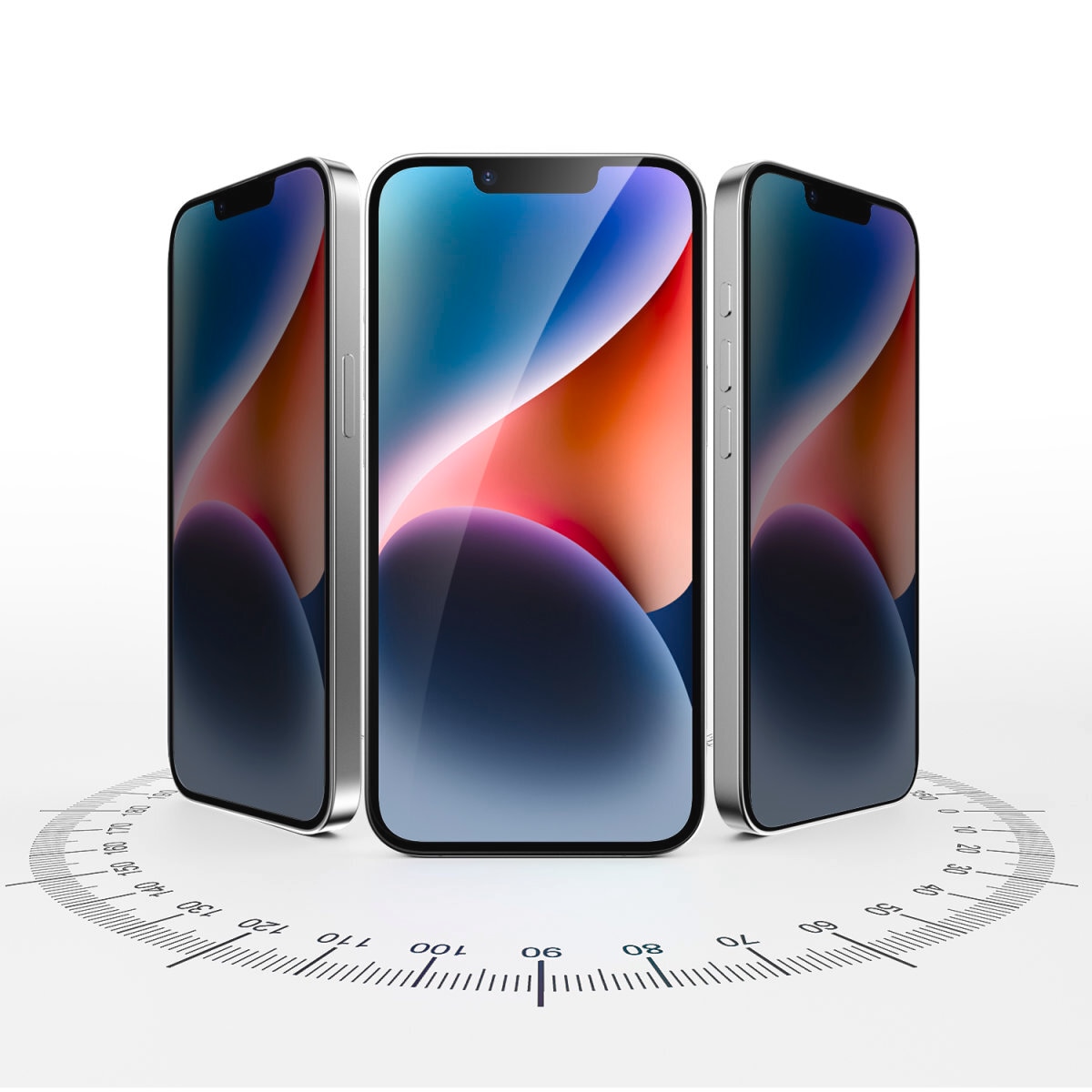 4smarts Displayschutzglas »Second Glass Privacy + Montagerahmen«, für Apple iPhone SE (4. Gen), Displayschutzfolie, Schutzfolie, Blickschutz, kratz- & stoßfest