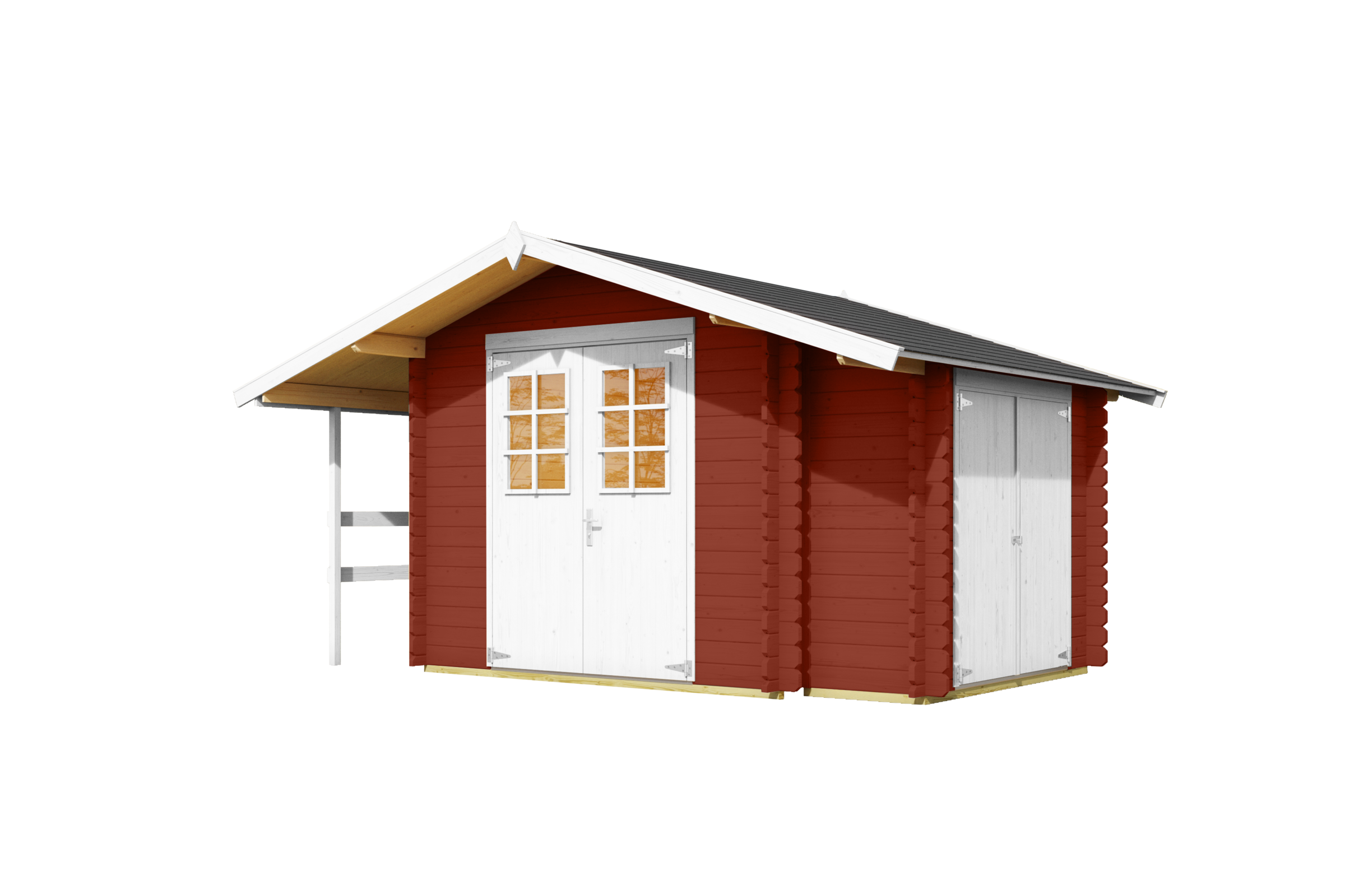 Nordic Holz Gartenhaus "Vilano 2", mit 3 getrennten Bereiche günstig online kaufen