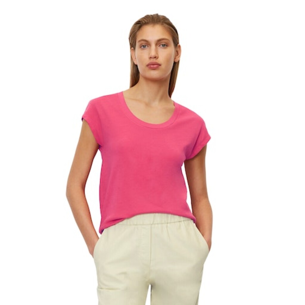 Marc O'Polo Shirttop »Jersey top, overcut sleeves, deep round neck«