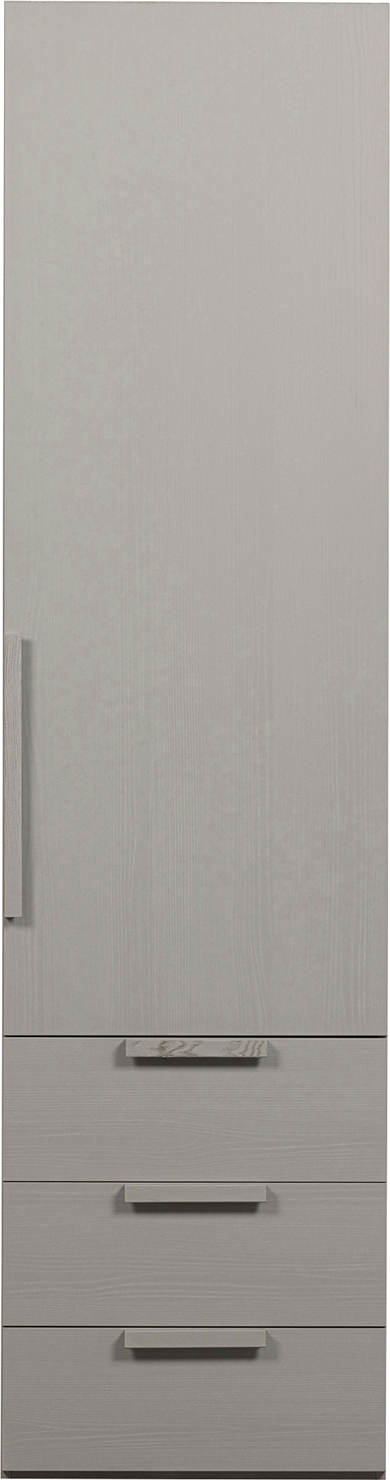WOOOD "Rens Nussbaumdekor lackiert mit Rollführung und sichtbare Maserung" H 210 x B 55 x T 58 cm, Wandbefestigung empfohlen, Kombinierbar