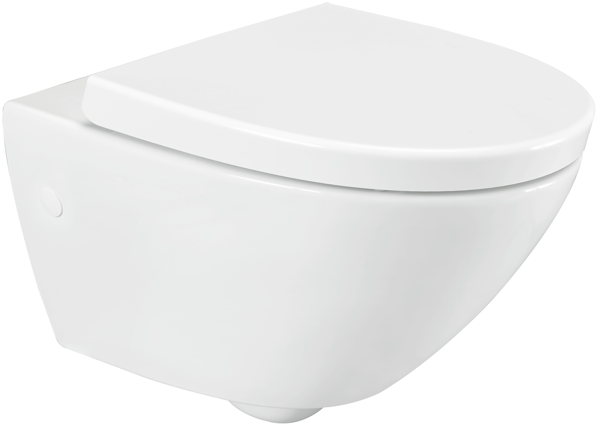 welltime Tiefspül-WC »Spring«, spülrandlose Toilette aus Sanitärkeramik, inkl. WC-Sitz mit Softclose