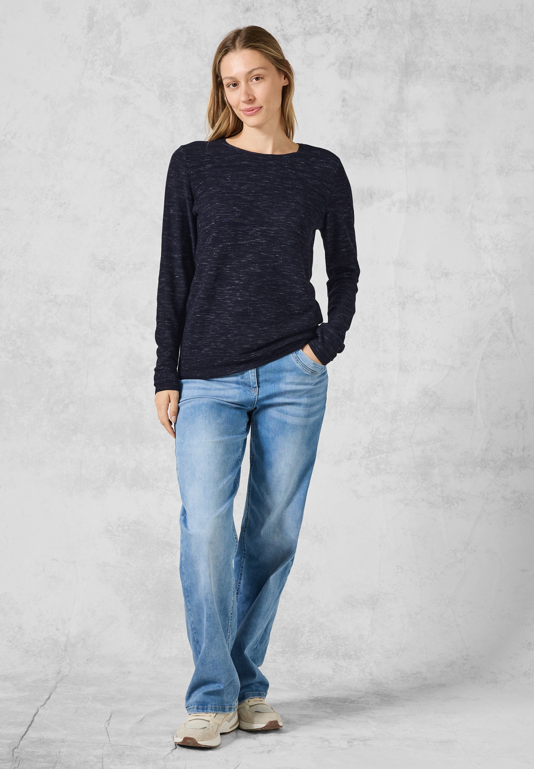 Cecil Strickpullover, mit Rundhalsausschnitt