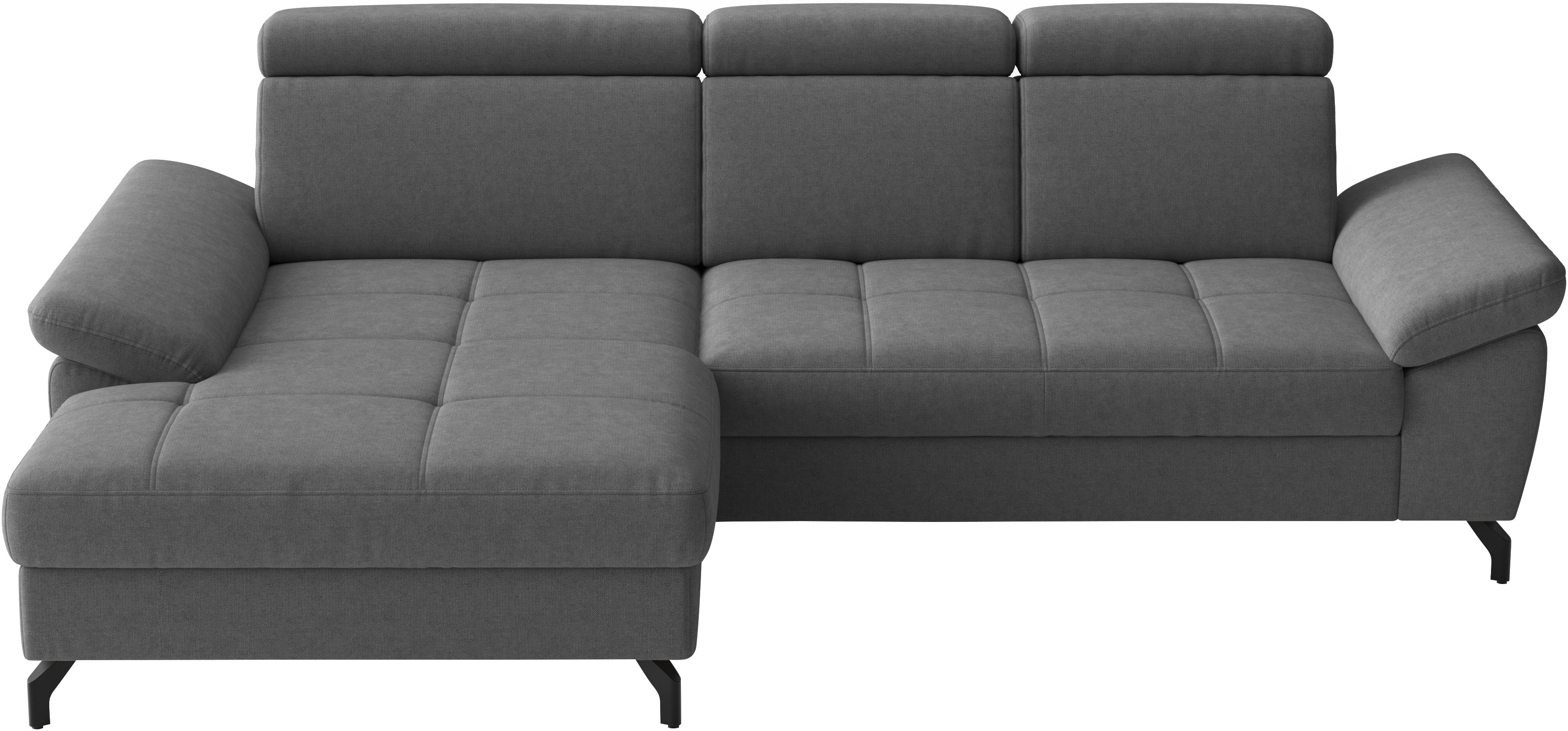 sit&more Ecksofa "Vanity, L-Form, B: 264 cm," Inkl.Sitz-,Kopf-und Armteilverstellung