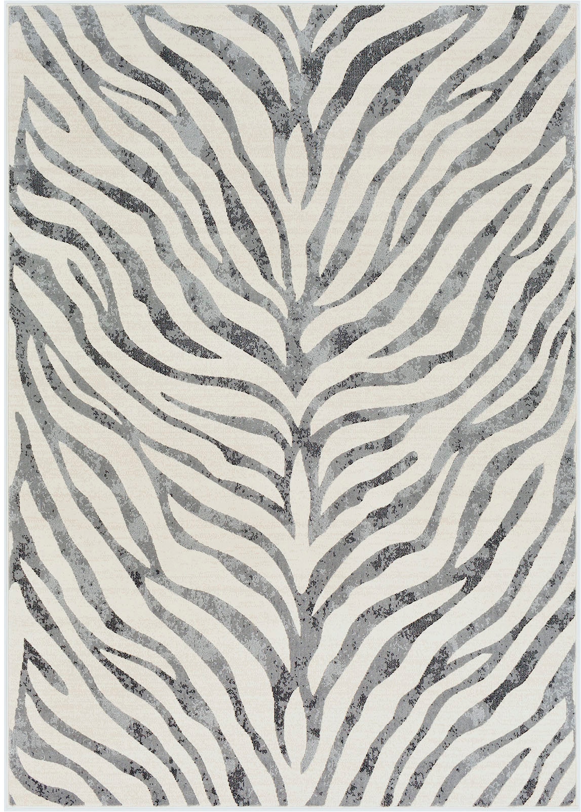 Livabliss Teppich »LUANDA«, rechteckig, 11 mm Höhe, Skandinavischer Teppich, Boho Wohnzimmerteppich/Läufer im Zebra Muster