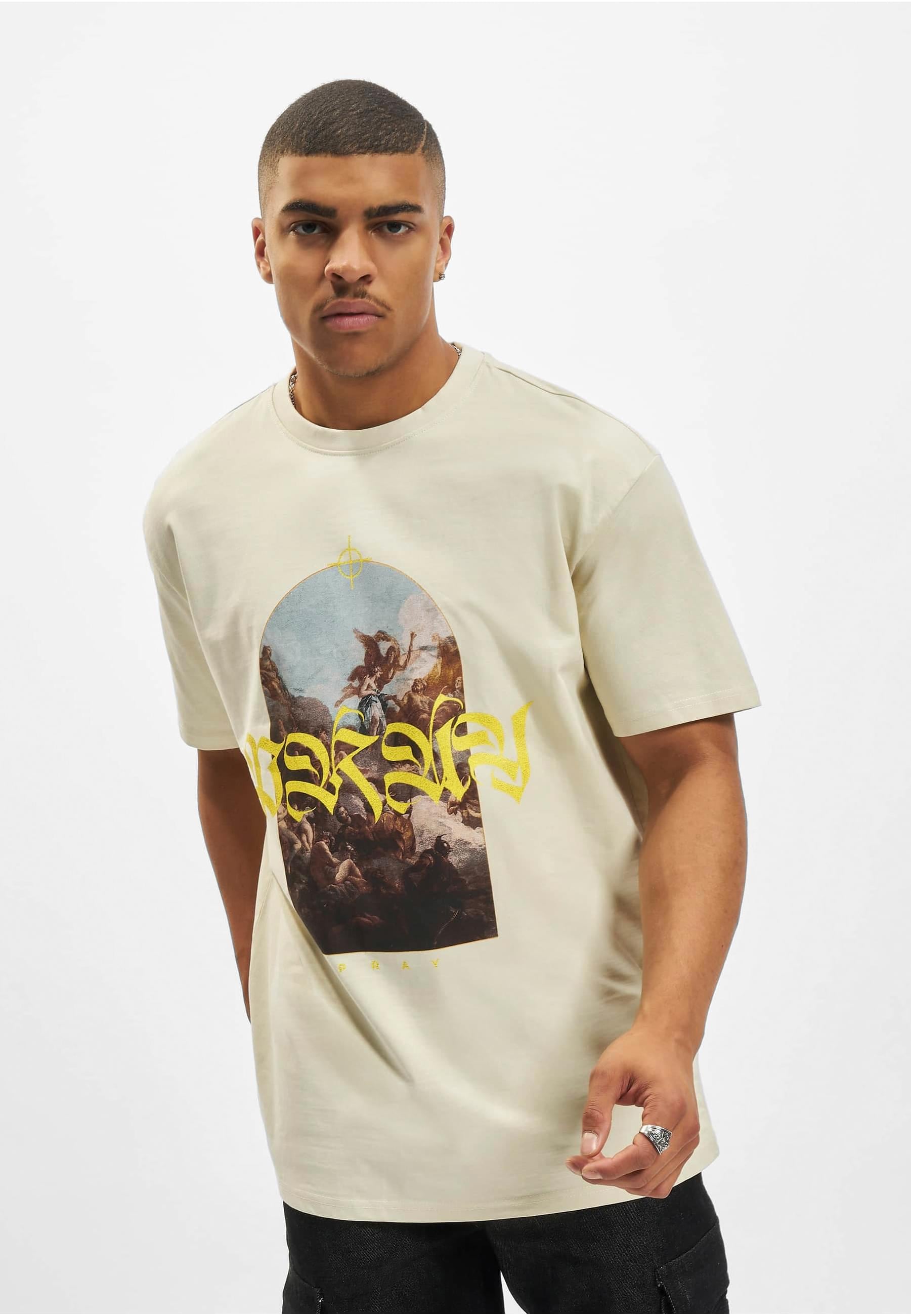 MisterTee Kurzarmshirt »MisterTee Unisex Pray Painting Oversize Tee«, (1 tlg.)