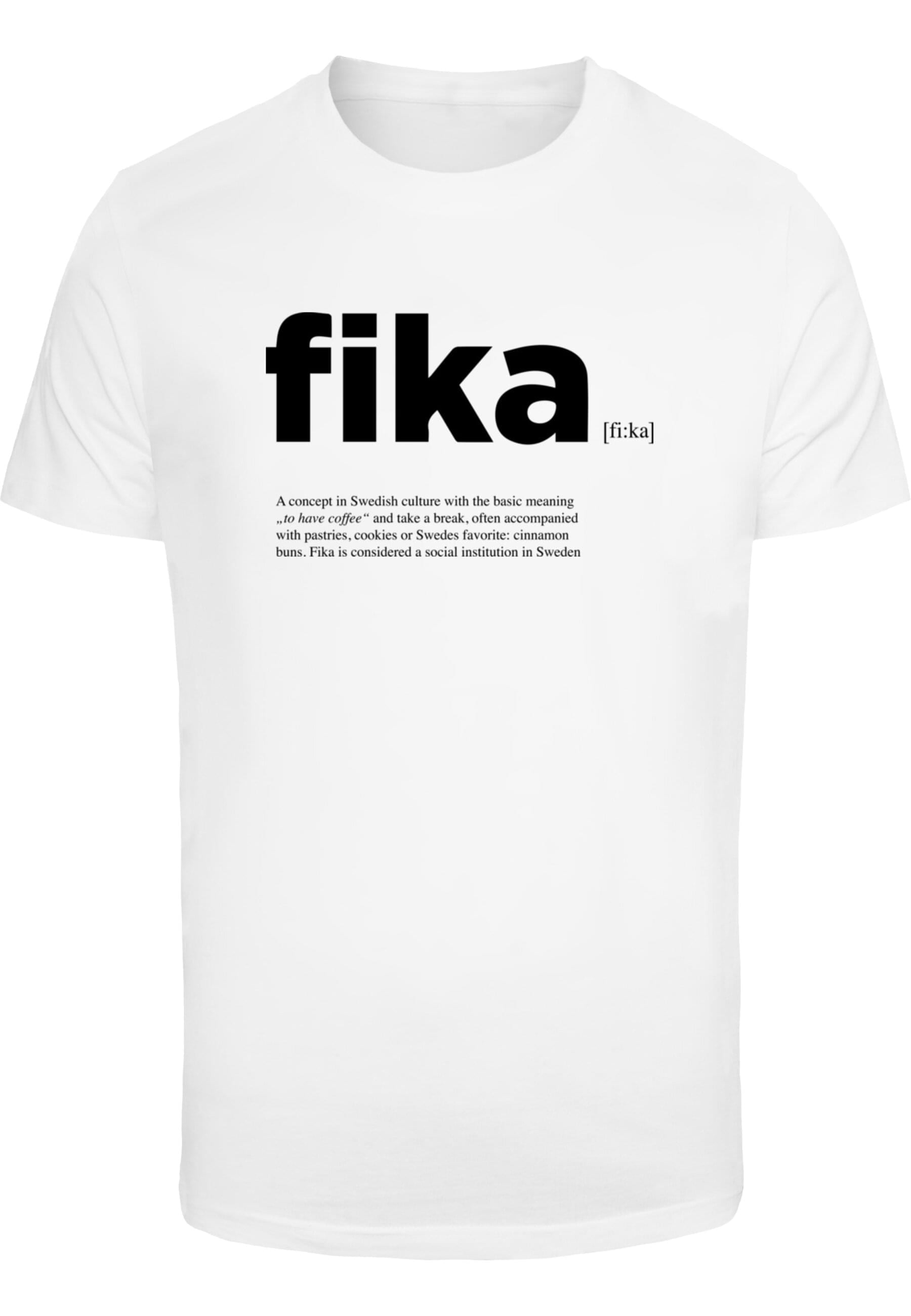 MisterTee Kurzarmshirt "MisterTee Herren Fika Definition Tee" günstig online kaufen