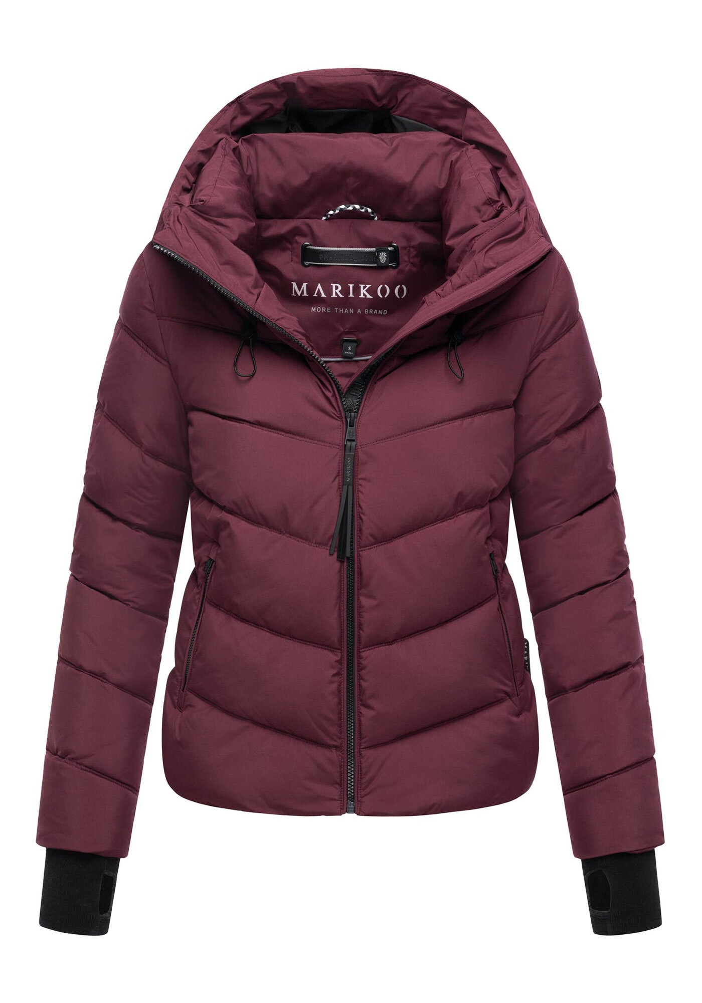 Marikoo Winterjacke »Yukanii«, Ärmelbündchen mit Daumenloch