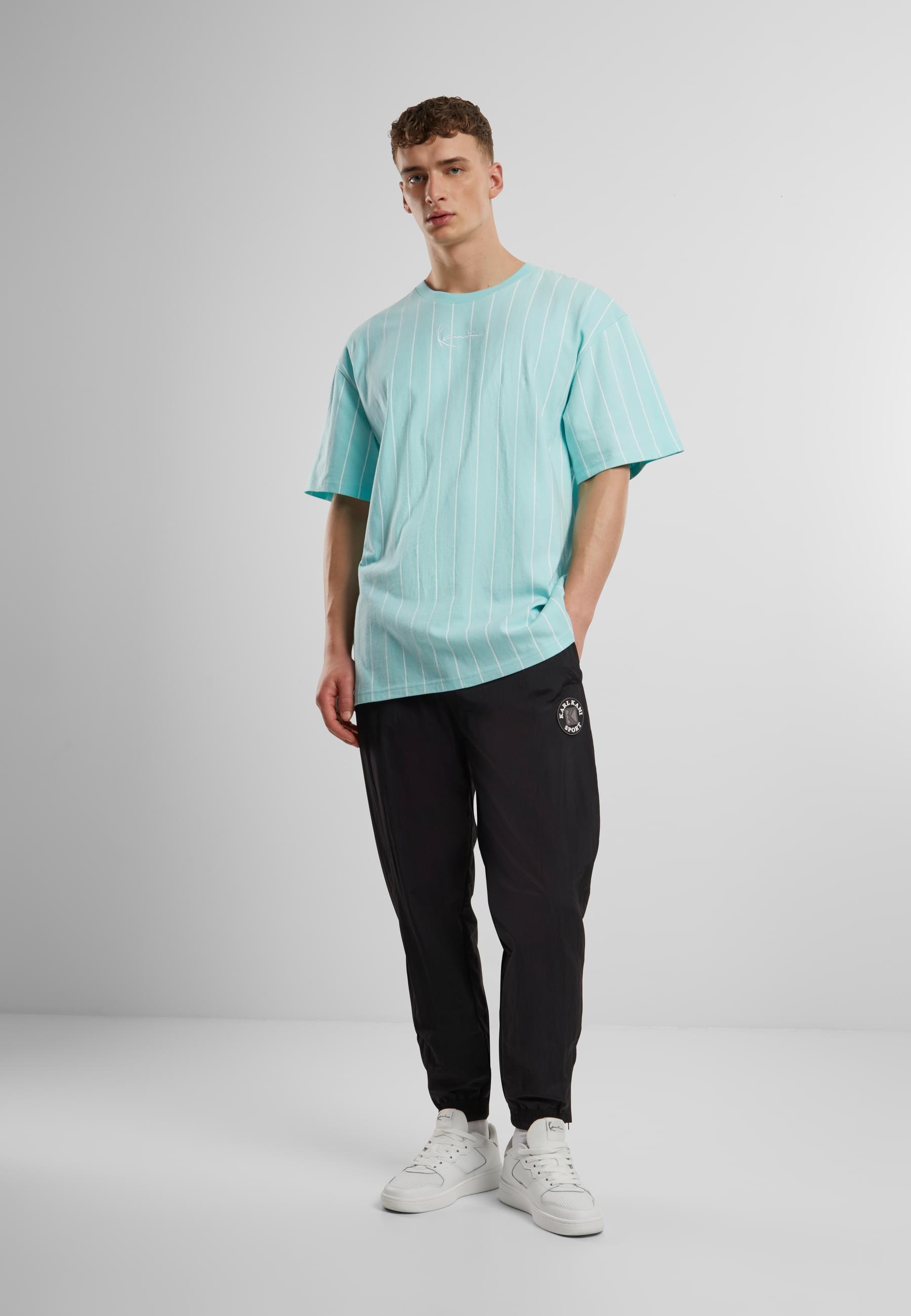 Karl Kani T-Shirt »Karl Kani Karl Kani Small Signature Essential Pinstripe Tee«, (1 tlg.)