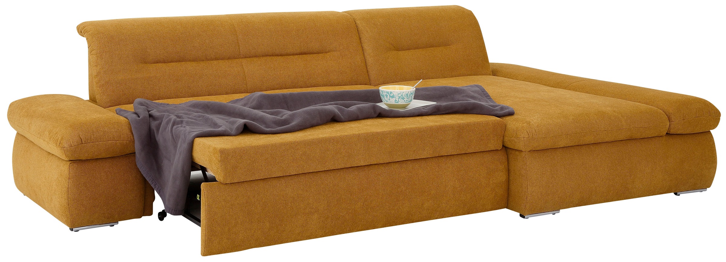 INOSIGN Ecksofa »Avesa L-Form«, Wahlweise mit Armteilvertsellung und Bettfunktion, B/T/H: 300/172/80cm