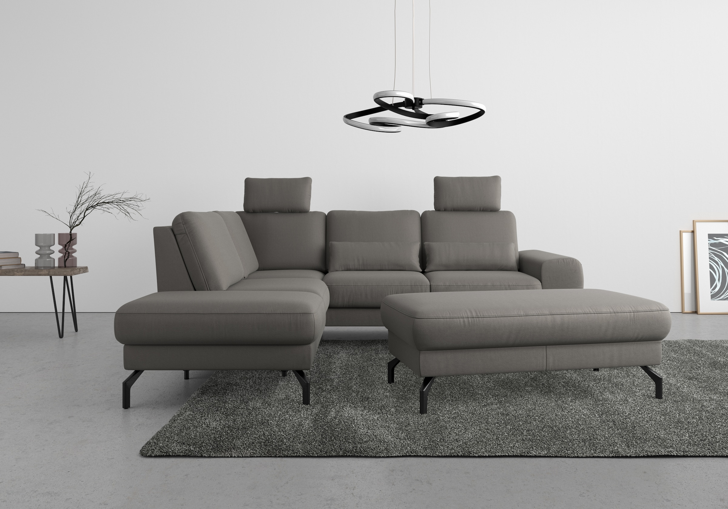 sit&more Ecksofa "Cinturo L-Form" inklusive Sitztiefenverstellung und Feder günstig online kaufen