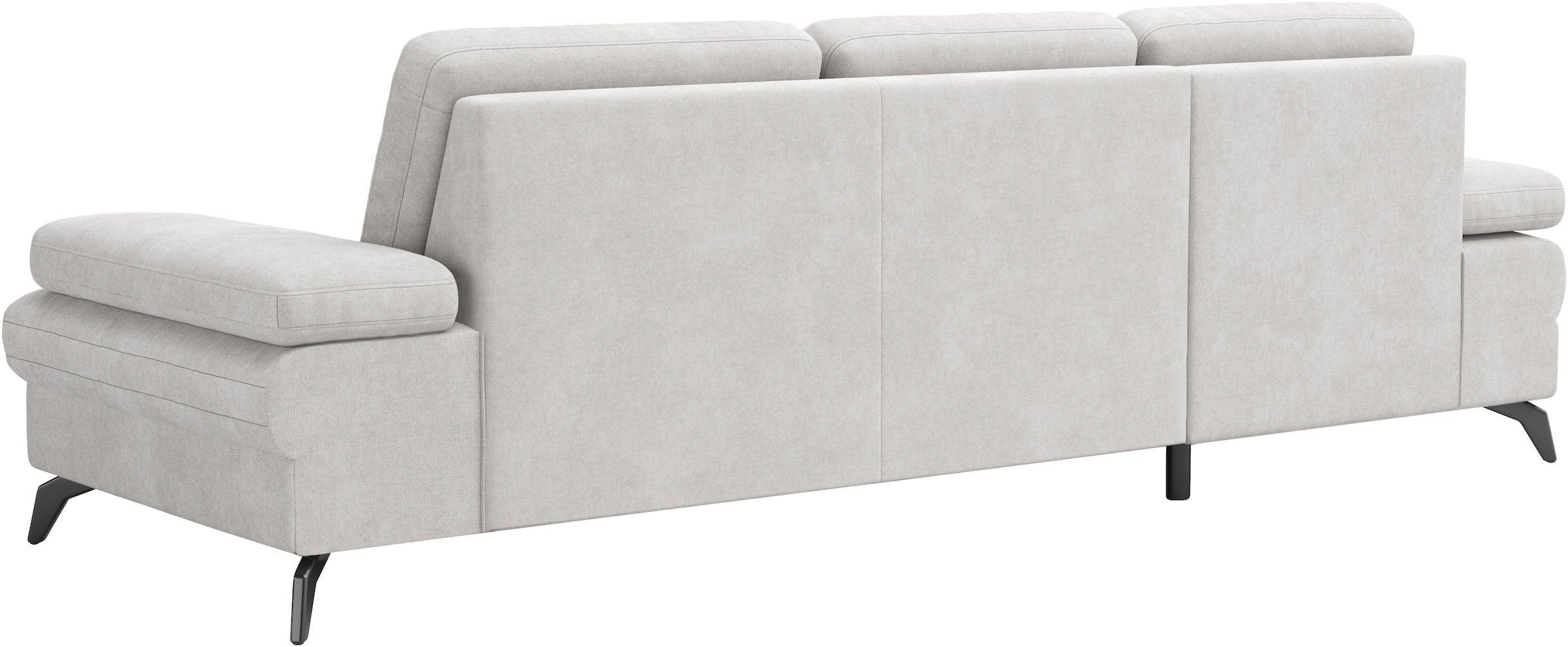 sit&more Ecksofa »Morris L-Form«, mit Bettfunktion, bzw. XXL-Sitzfläche, Armteilverstellung & Zierkissen