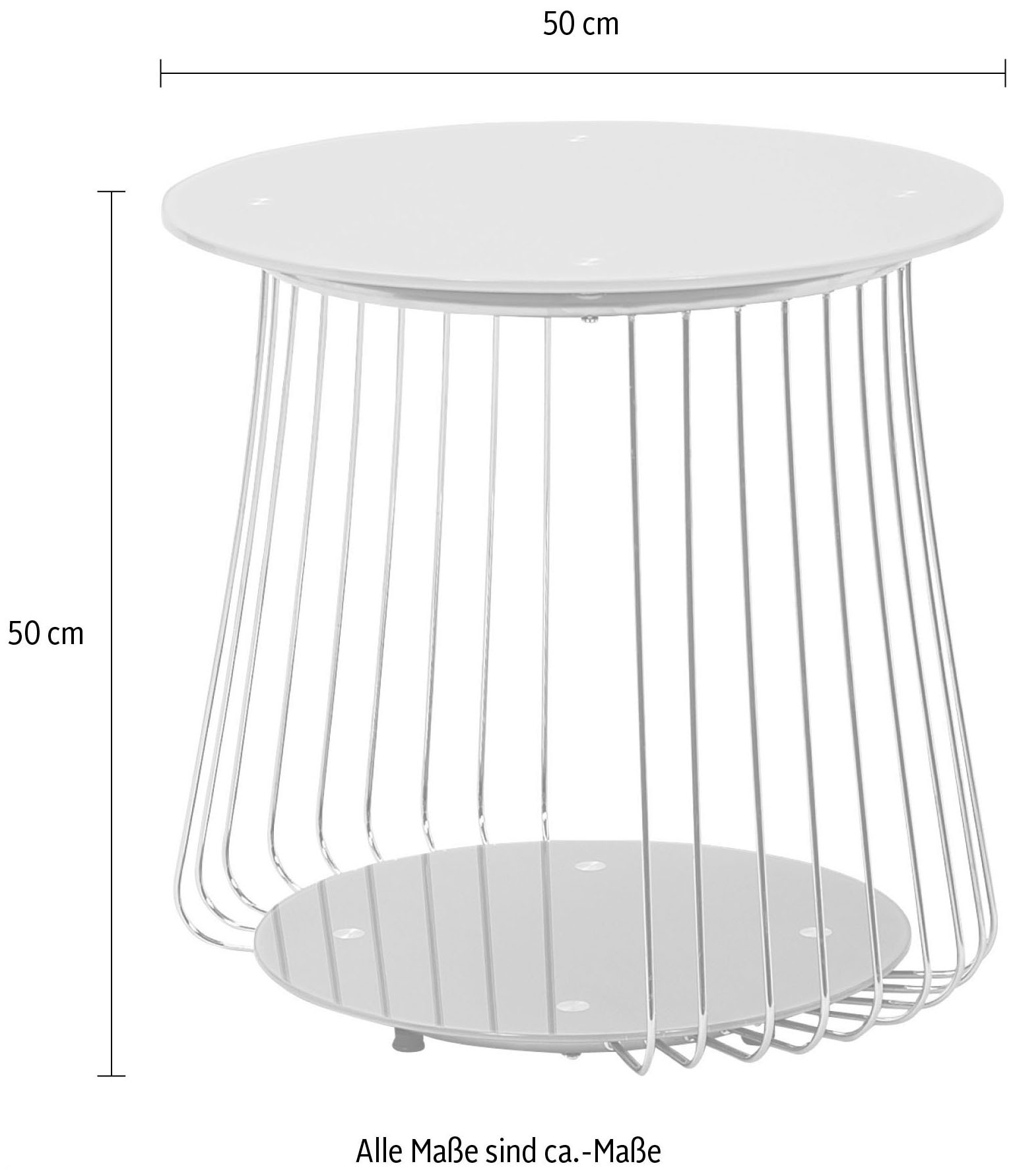 Inter Link Couchtisch »Riva« mit modernem Metallgestell
