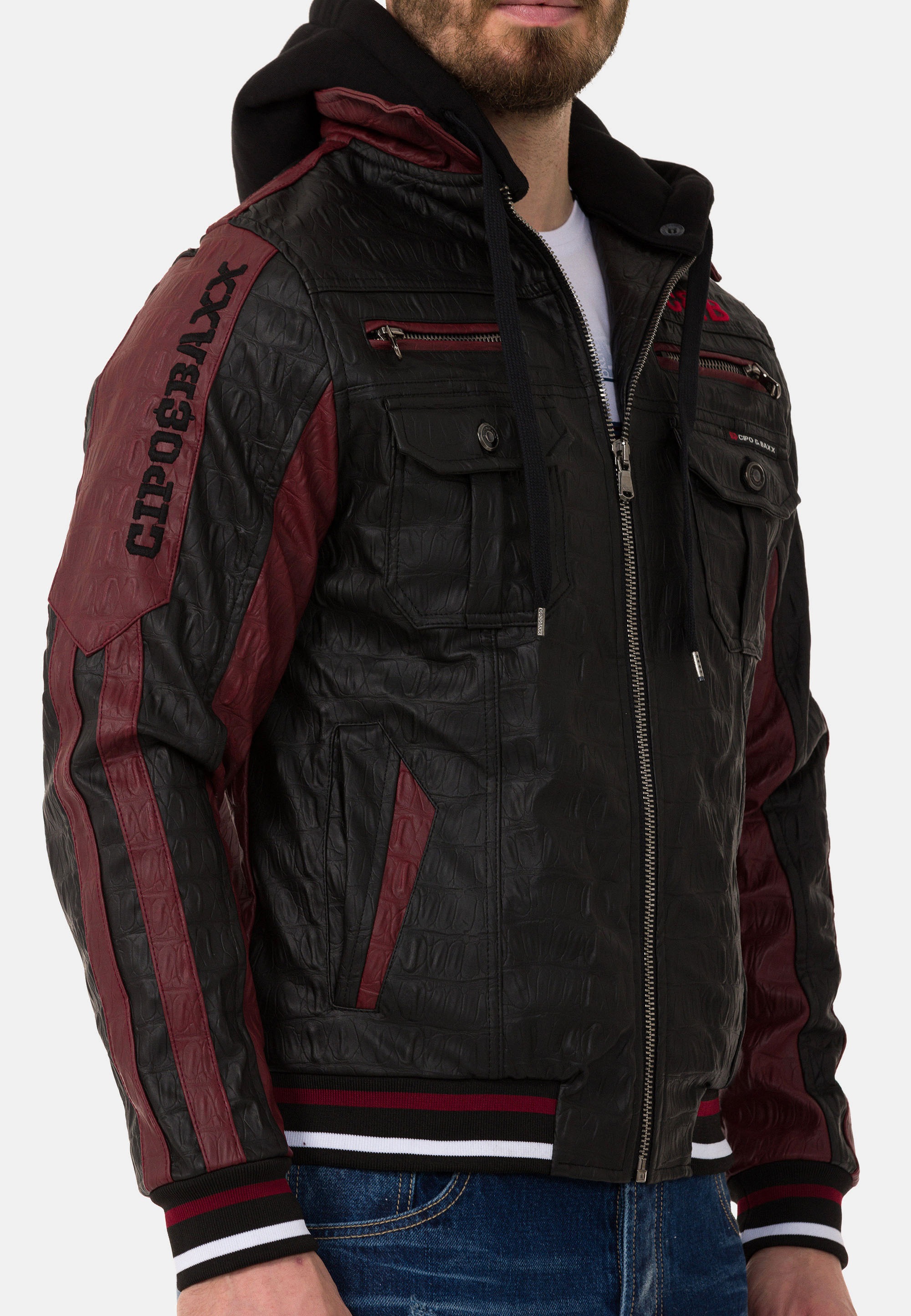 Cipo & Baxx Outdoorjacke, in extravagantem Look