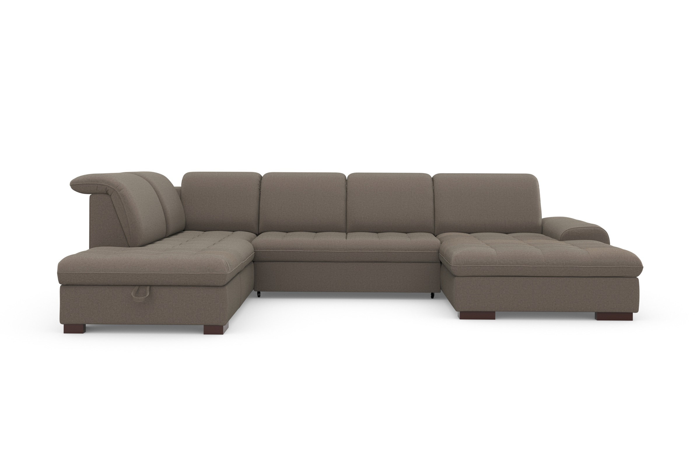 sit&more Wohnlandschaft "Luxor U-Form" wahlweise mit Bettfunktion, Bettkast günstig online kaufen