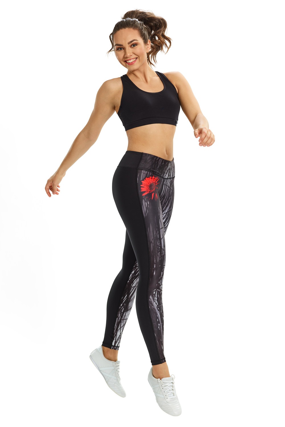 Winshape Leggings »AEL107-Red-Gerbera«, mit leichtem Kompressionseffekt