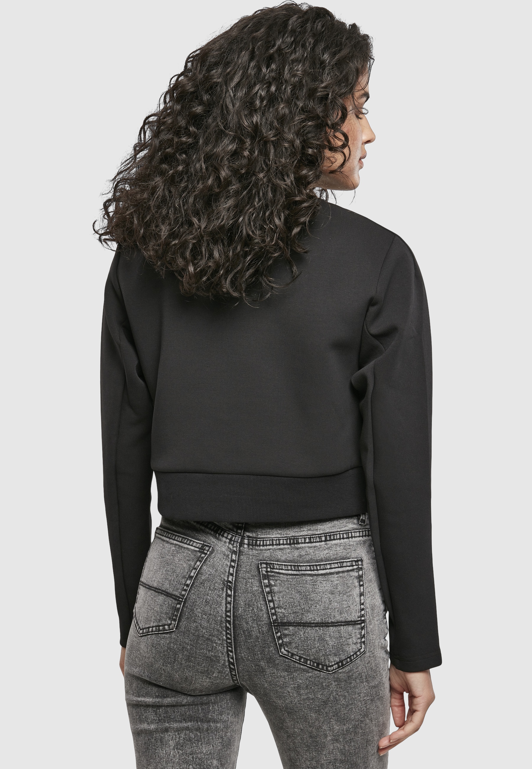 URBAN CLASSICS Sweatshirt »Urban Classics Damen Ladies Interlock Short Turtleneck Crew«, 1 Stk.
