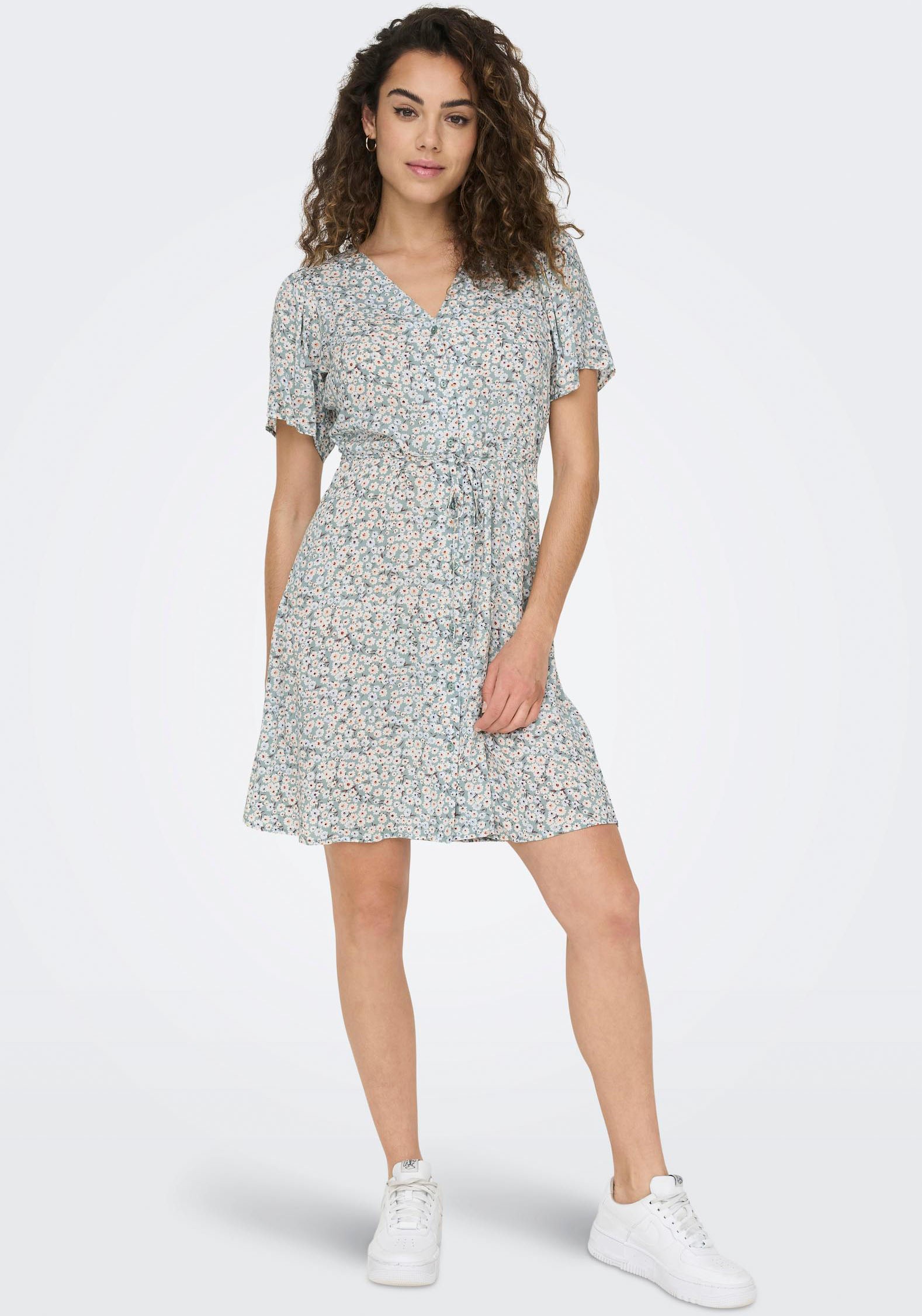 Thumbnail - ONLY Minikleid "ONLEVIDA S/S SHORT DRESS WVN NOOS", Sommerkleid