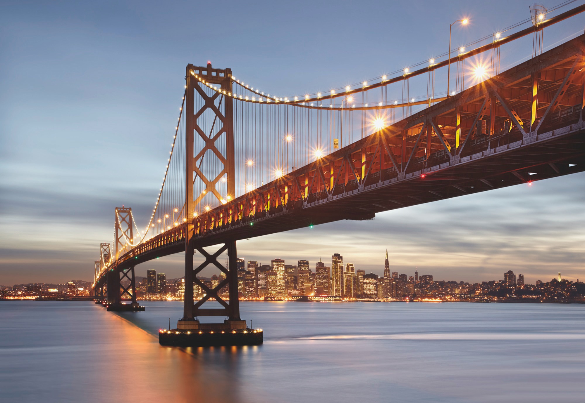 Komar Fototapete »Bay Bridge«, 368x254 cm (Breite x Höhe), inklusive  Kleister online bestellen | BAUR
