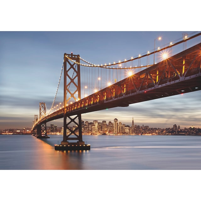 Komar Fototapete »Bay Bridge«, 368x254 cm (Breite x Höhe), inklusive  Kleister online bestellen | BAUR