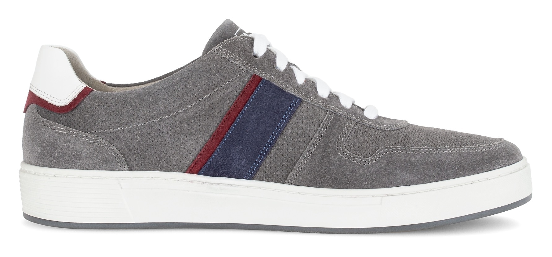 Pius Gabor Sneaker, Freizeitschuh, Halbschuh, Schnürer mit Kontrastbesätze, Weite G