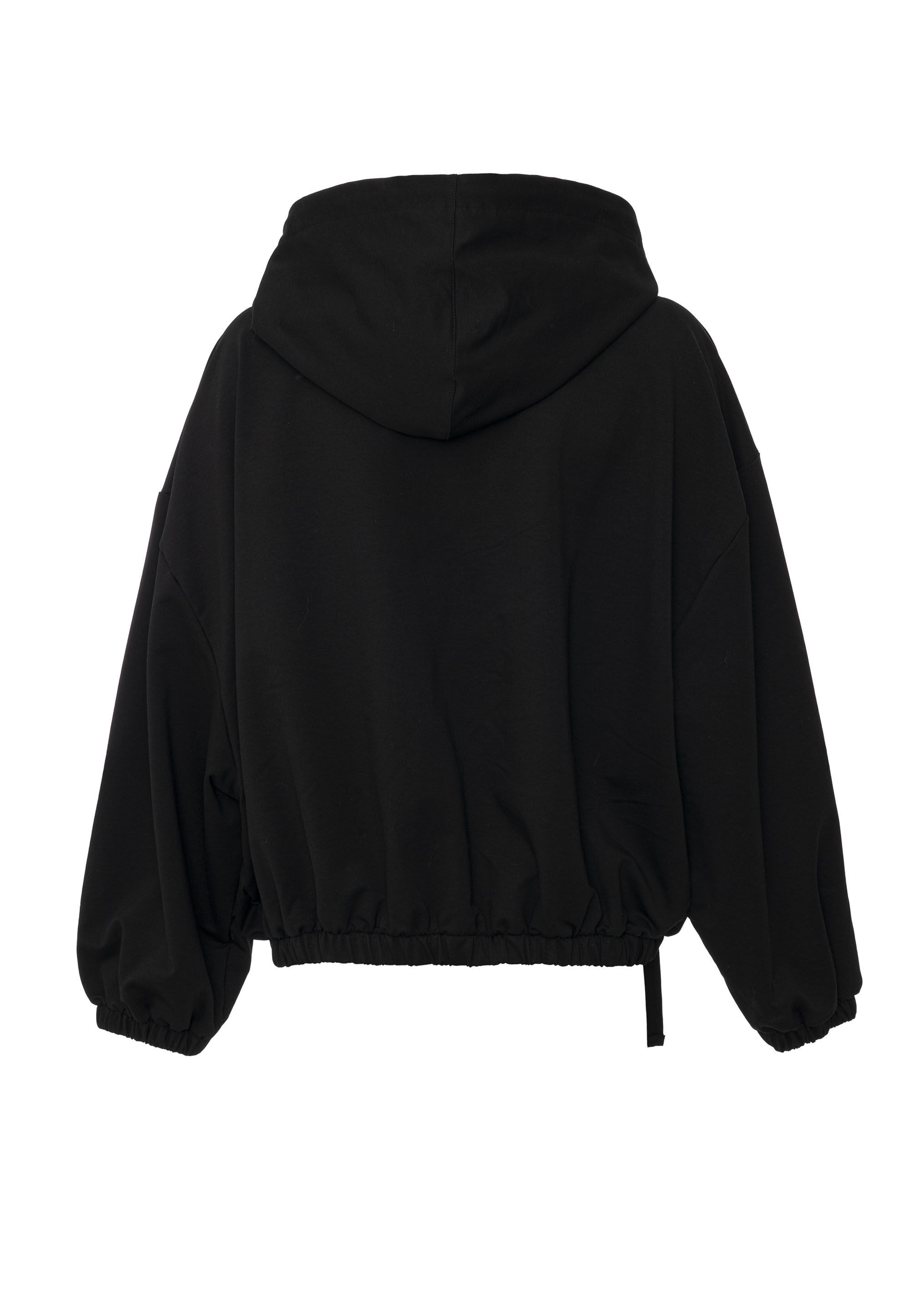 Cipo & Baxx Sweatjacke »WL368« 1 tlg. oversized Schnitt, Kapuze mit Kordelzug