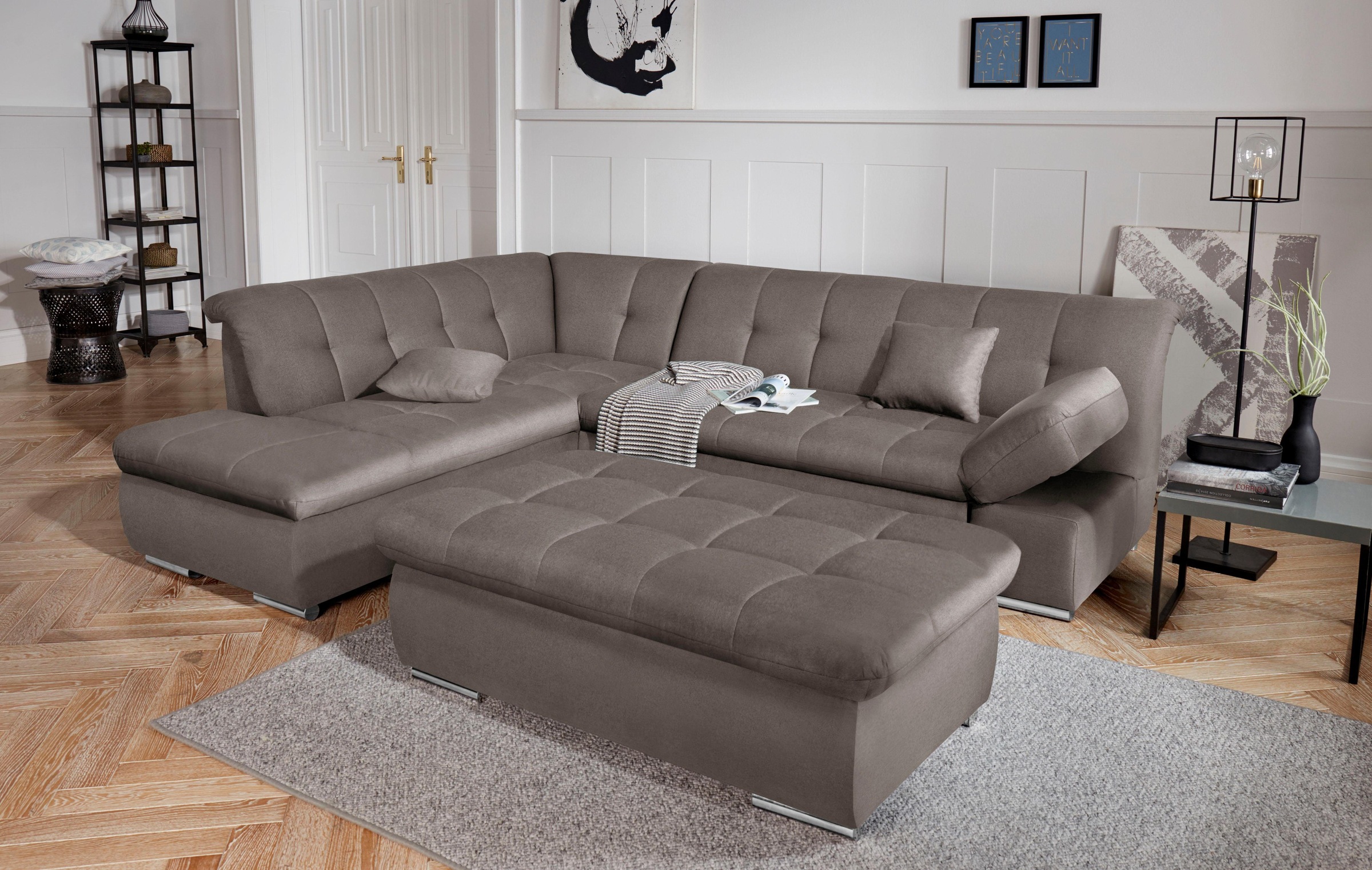 DOMO collection Hocker »Mona«, mit Stauraumfach