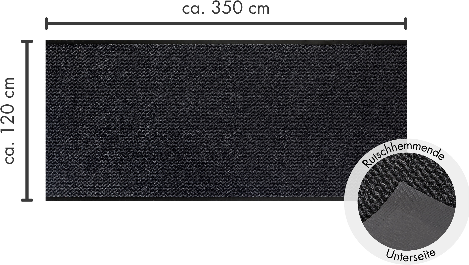 Andiamo Fußmatte "Easy, Made in Netherlands" rechteckig 5 mm Höhe Schmutzfangmatte, rutschhemmend, Innen- und überdachten Außenbereich