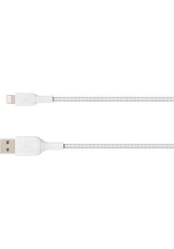Belkin Smartphone-Kabel »Lightning Lade/Sync Kabel ummantelt mfi 2m«, Lightning-USB... kaufen