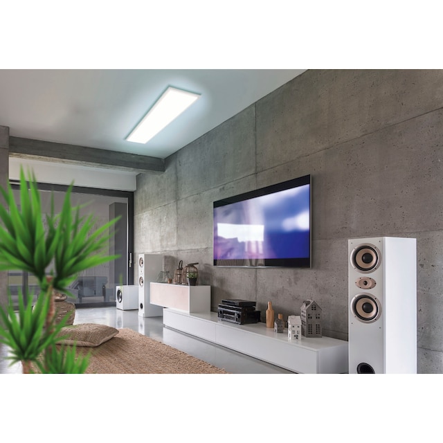 EGLO LED-Deckenleuchte »SALOBRENA-B« in weiß aus Alu, Stahl / inkl. LED  fest integriert - 32,5 Watt, Gr. ca. 120 x 30 cm kaufen | BAUR