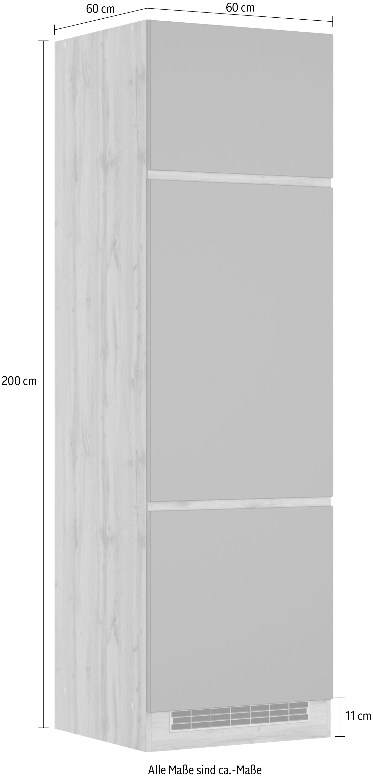 HELD MÖBEL Kühlumbauschrank »Riesa«, Breite 60 cm, MDF-Fronten bestellen |  BAUR | Kühlschrankumbauschränke