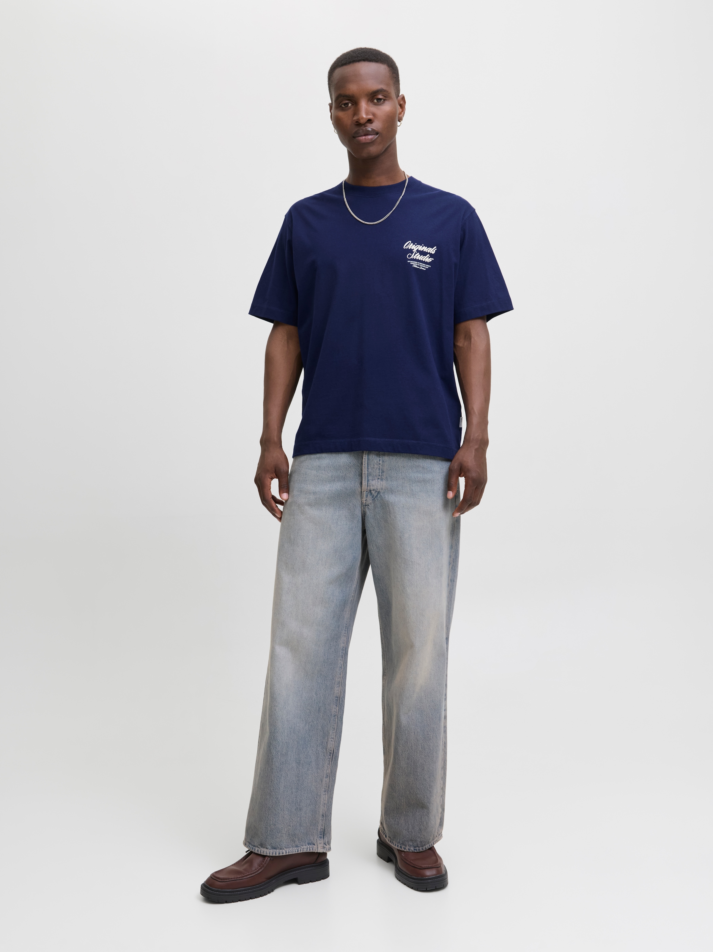 Jack & Jones Kurzarmshirt »JORNORREBRO TYPO TEE SS CREW NECK NOOS«