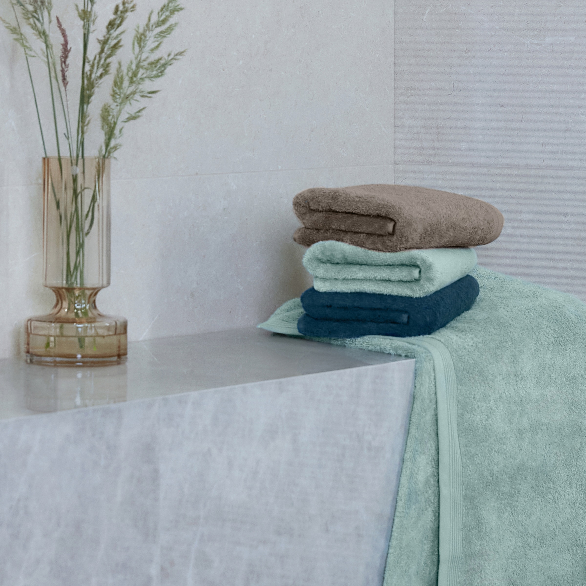 Thumbnail - Möve Handtuch Set "Superwuschel" 4 Stk. Walkfrottier 100% Premium Cotton Baumwolle, einfarbig, weich