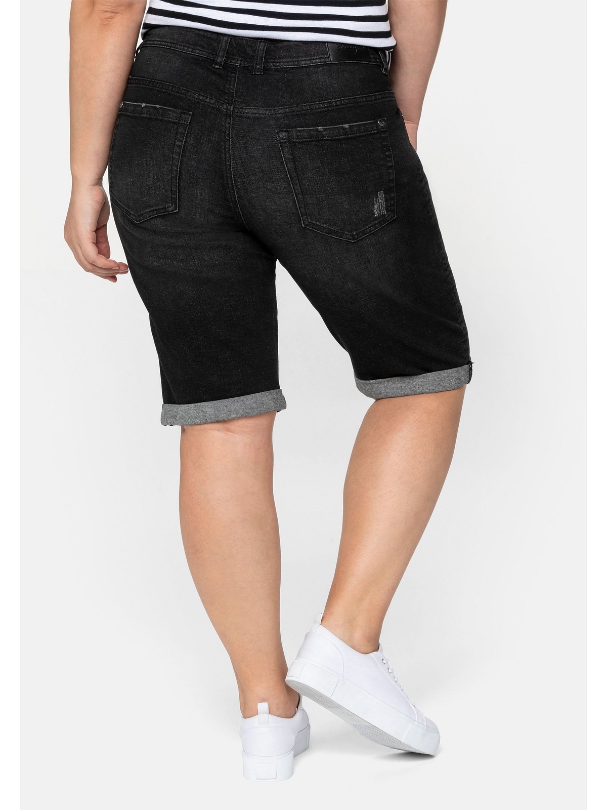 Sheego Jeansbermudas "Große Größen", mit Stretch-Anteil günstig online kaufen