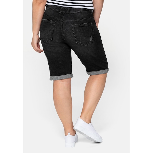 Sheego Jeansbermudas »Große Größen«, mit Stretch-Anteil für bestellen | BAUR