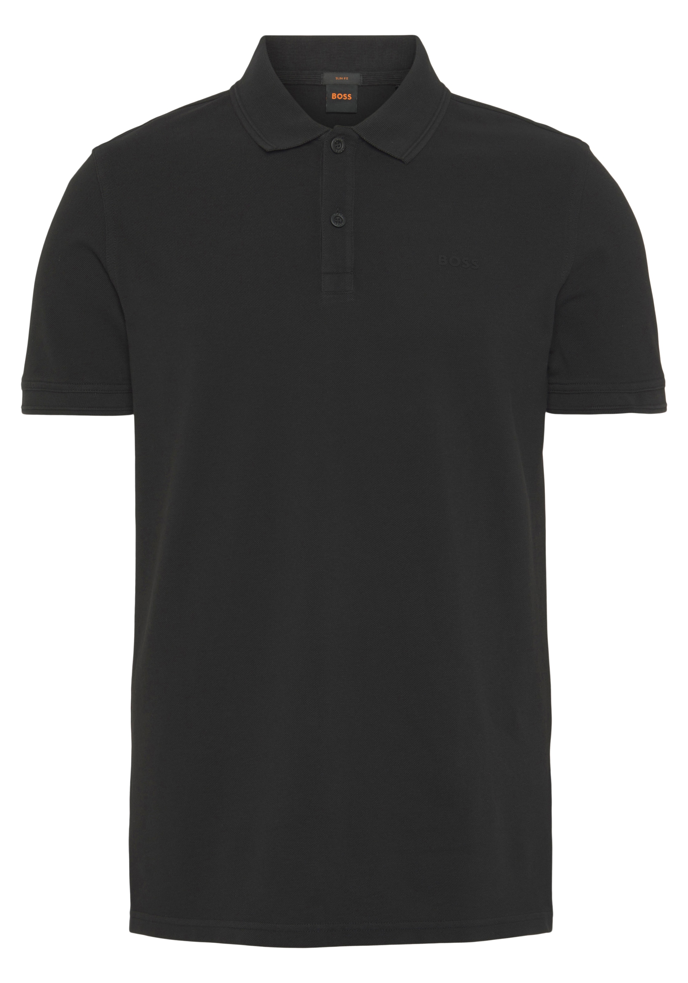 Black Friday »Prime mit der 10203439 BOSS | ORANGE Poloshirt 01«, Logoschriftzug dezentem auf Brust BAUR
