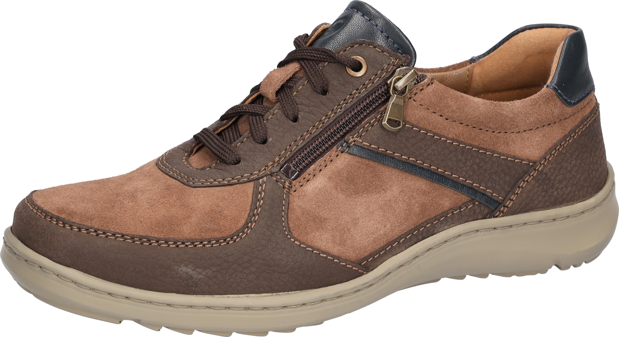 Waldläufer Schnürschuh "Herwig" Sneaker, Bequemschuh mit Schnürung und Reißverschluss, H-Weite