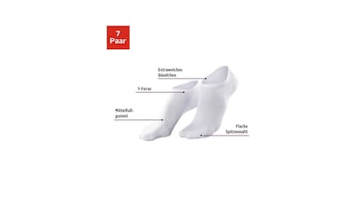 LASCANA ACTIVE Sneakersocken, (Set, 7 Paar), mit Fußfrottee online kaufen |  BAUR