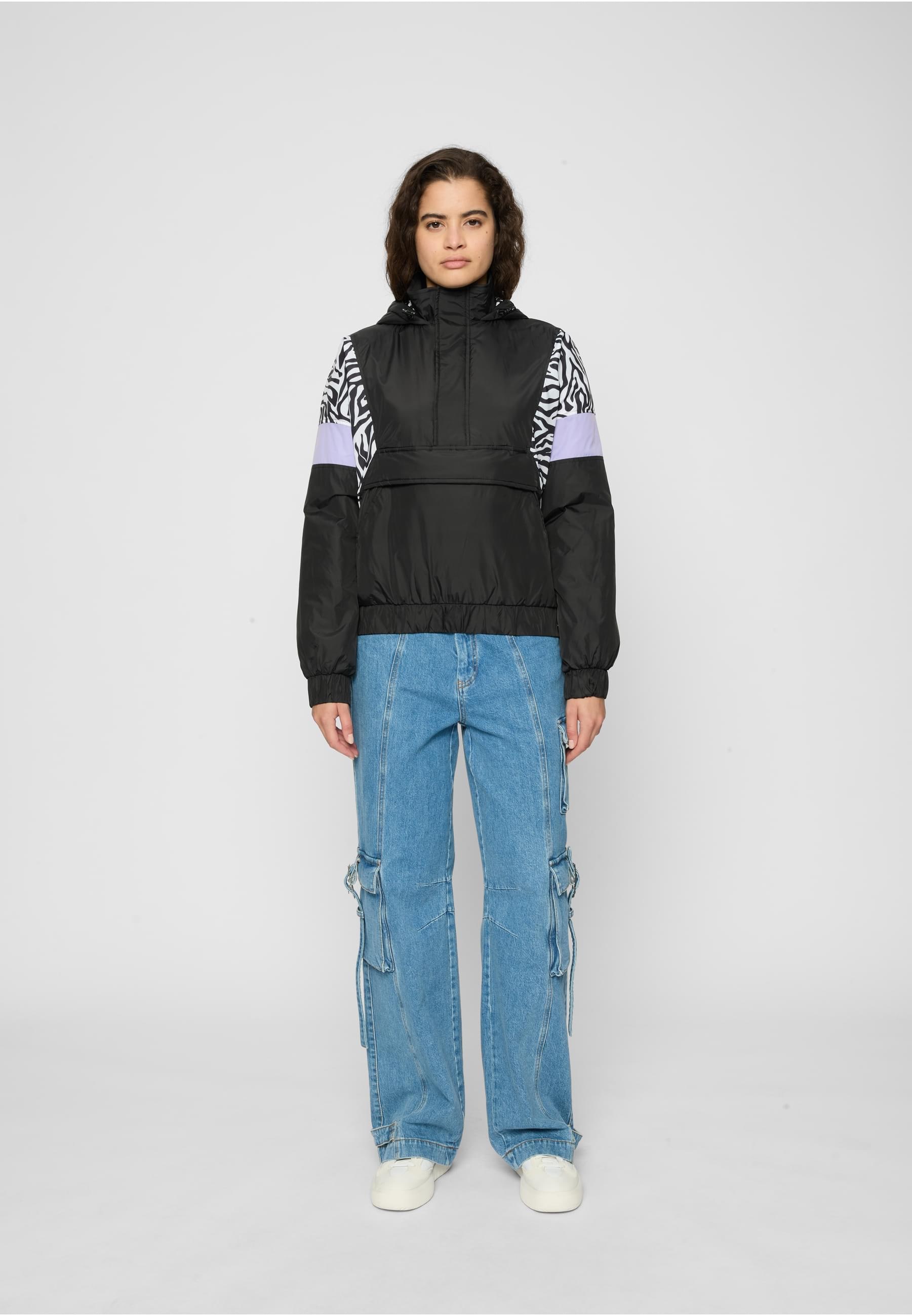URBAN CLASSICS Allwetterjacke »Urban Classics Damen Ladies AOP Mixed Pull Over Jacket«, (1 St.), mit Kapuze