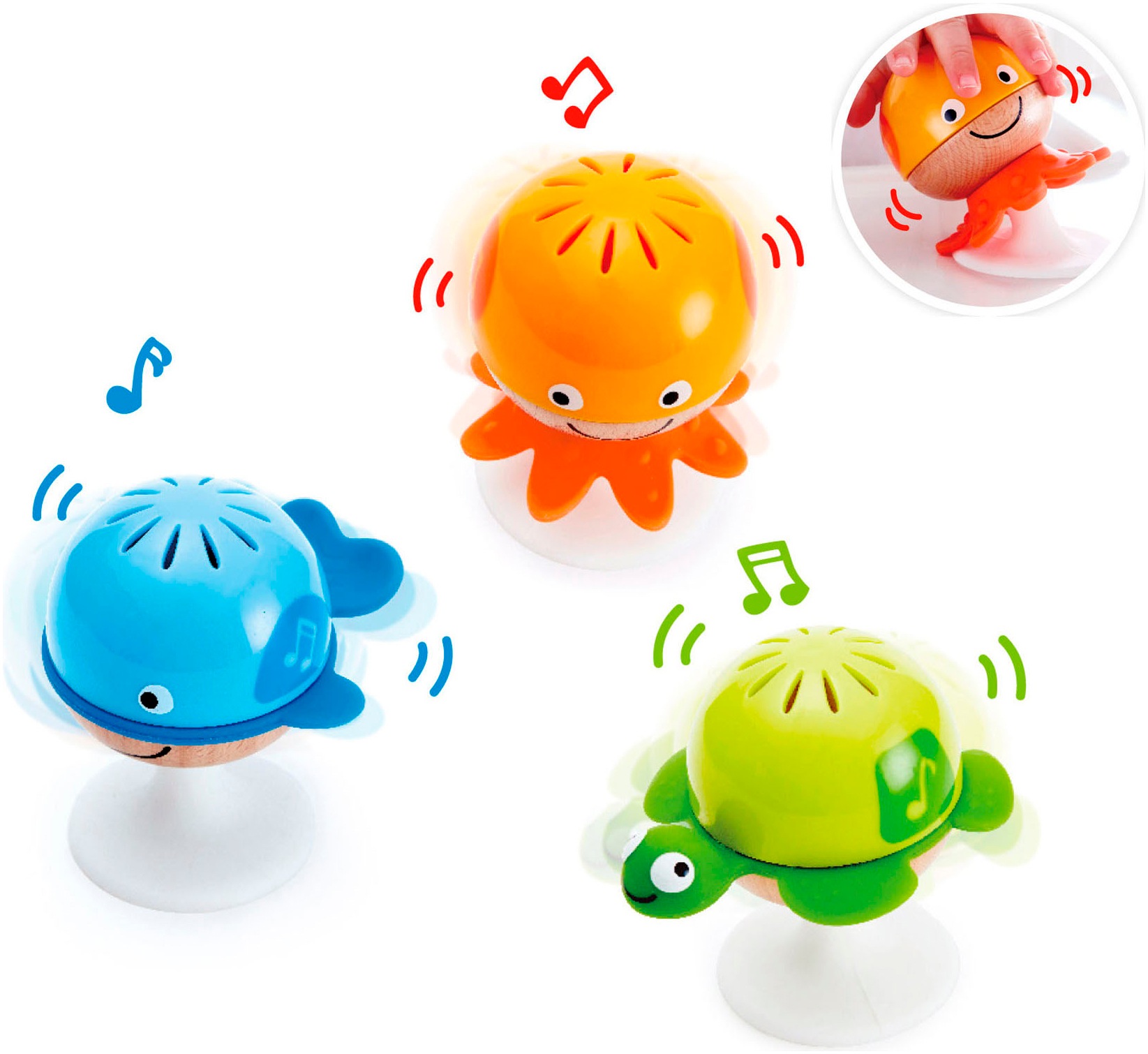 Hape Greifspielzeug »Saugnapf Rasselset«