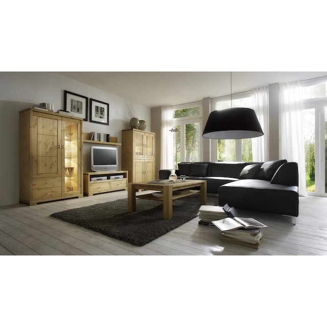 Wohnglücklich by Infantil Highboard »Vita«, Schrank, Vitrine, Breite 100 cm,  Kiefer massiv, Landhausstil | BAUR