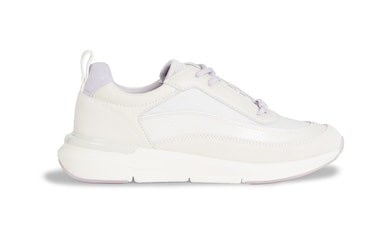 Calvin Klein Wedgesneaker »FLEXI RUNNER LACE UP-NANO MN MX«, pastellfarbenem Fersen-Einsatz, Freizeitschuh, Halbschuh, Schnürschuh