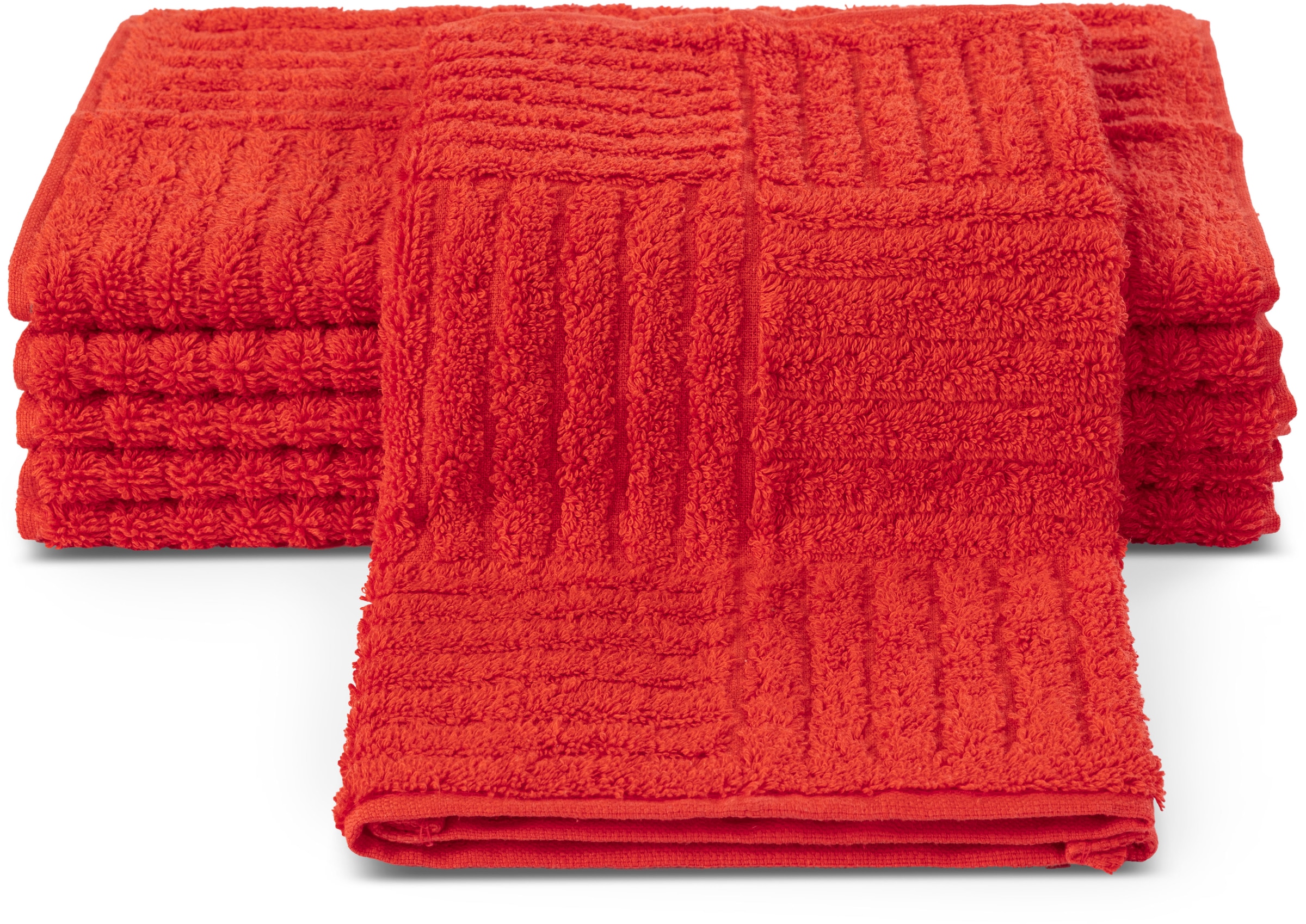 ROSS Gästehandtücher "CARRE" 100% Baumwolle, Rippenstruktur, große Farbausw günstig online kaufen