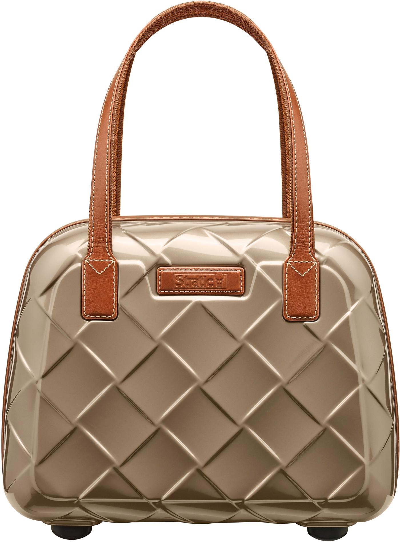 Stratic Beautycase "Beautycase Leather & More", Handtasche Damen Tasche Damen Henkeltasche