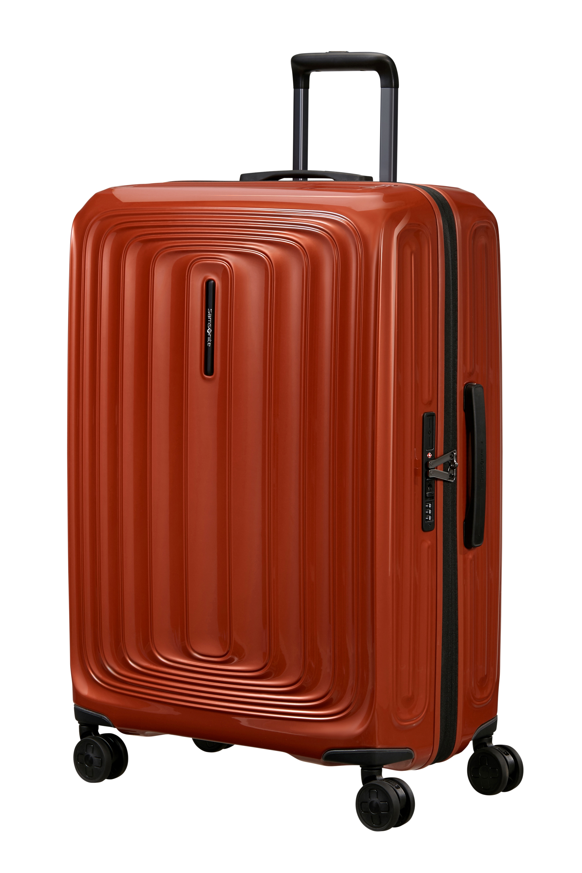 Samsonite "2WANDER" 107 l 4 Rollen aus robustem Polycarbonat, mit Adressetikett und Dehnfalte