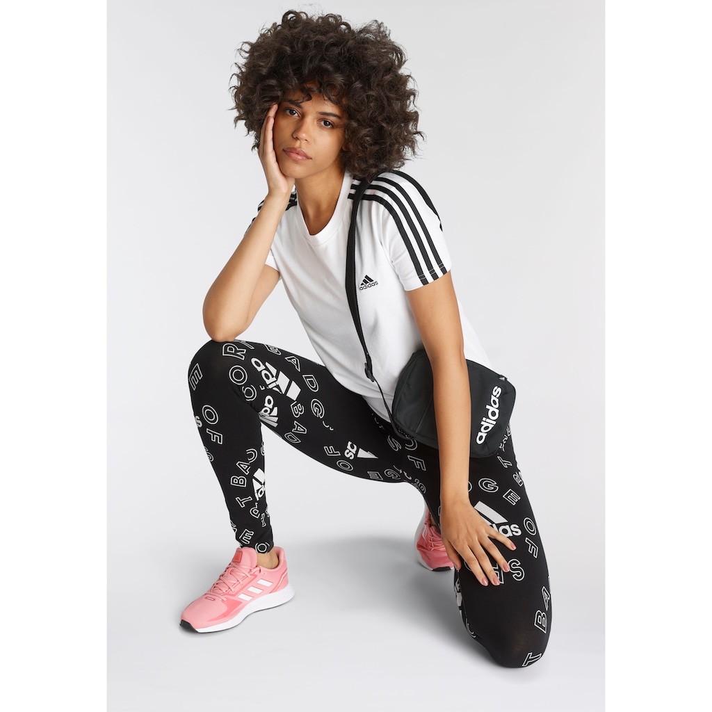 adidas Sportswear T-Shirt »LOUNGEWEAR ESSENTIALS SLIM 3-STREIFEN«