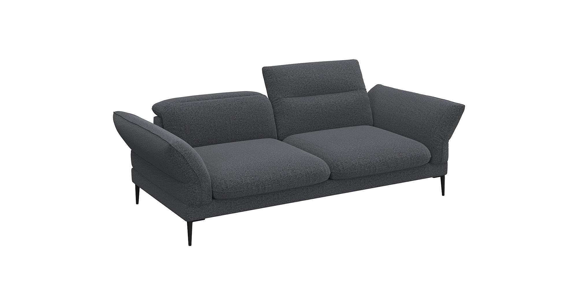 FLEXLUX 2,5-Sitzer »Salino, Funktionssofa, Relaxsofa«, Sofa mit Arm- und Kopfteil-Verstellungen, Kaltschaum & Stahl-Wellen