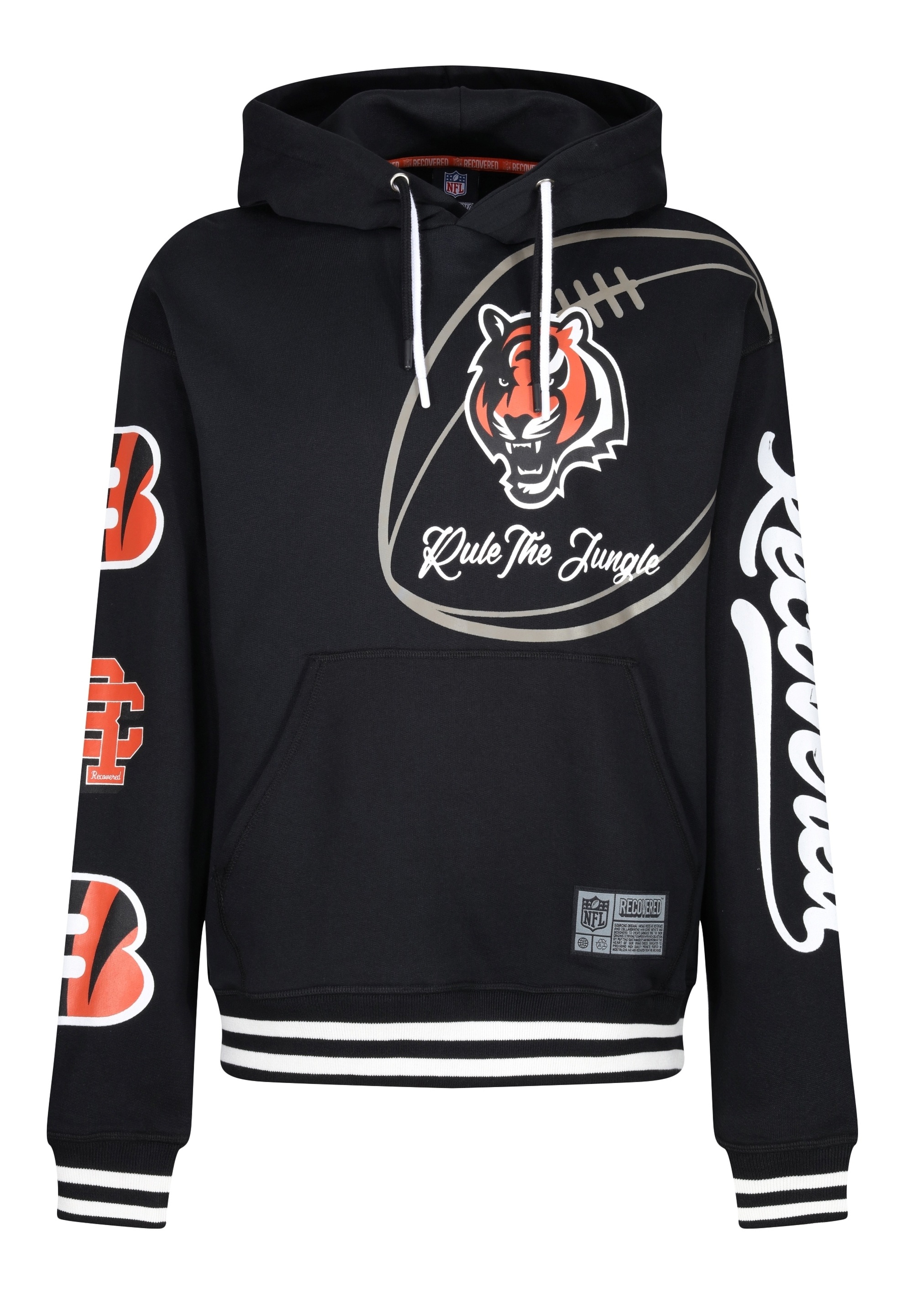 Recovered Kapuzensweatshirt »NFL Bengals Rule The Jungle«, für Cincinnati Bengals-Fans