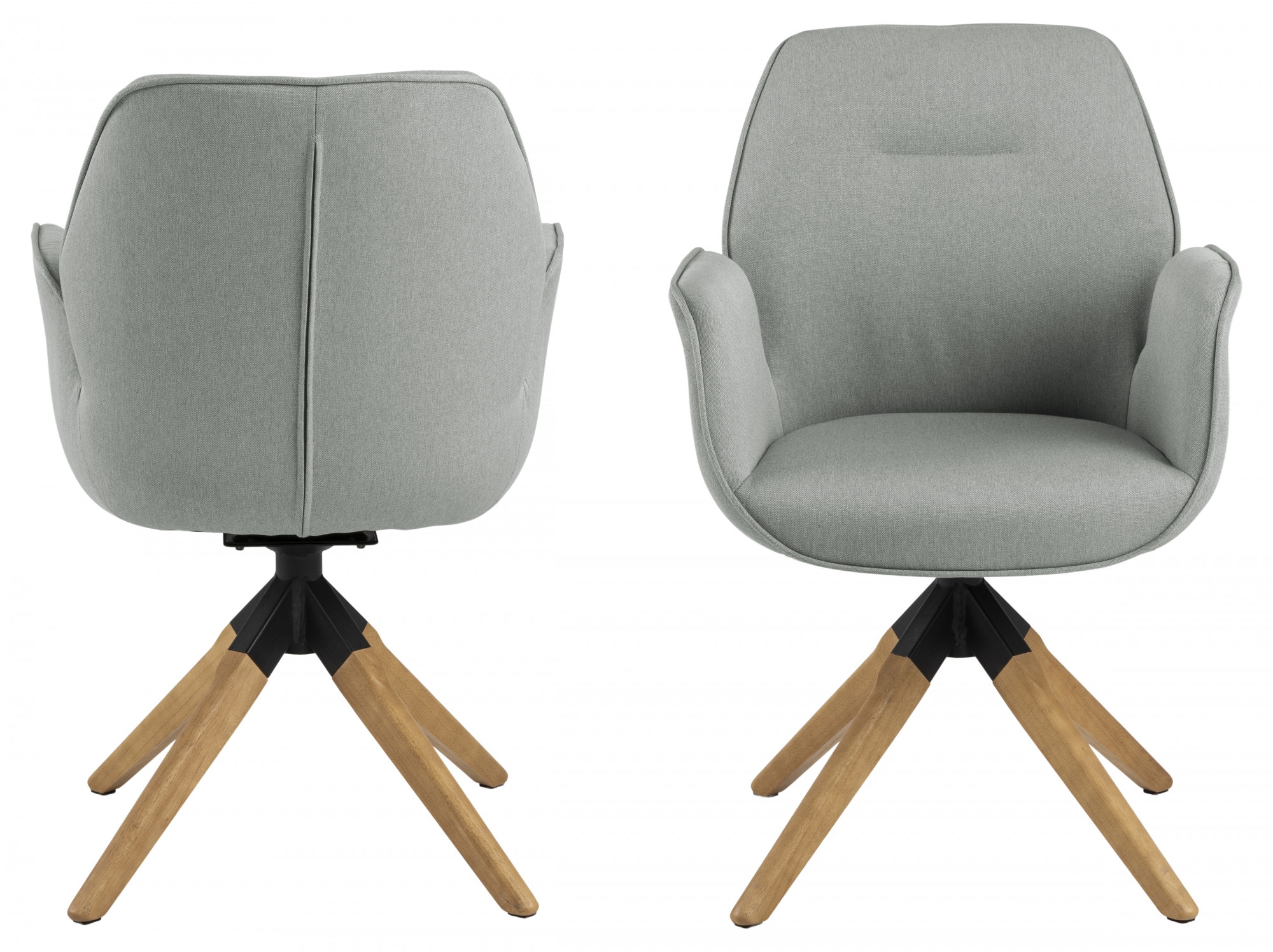 ACTONA GROUP Esszimmerstuhl "Alma" () 1 Stk. Polyester mit eleganten Kedern günstig online kaufen
