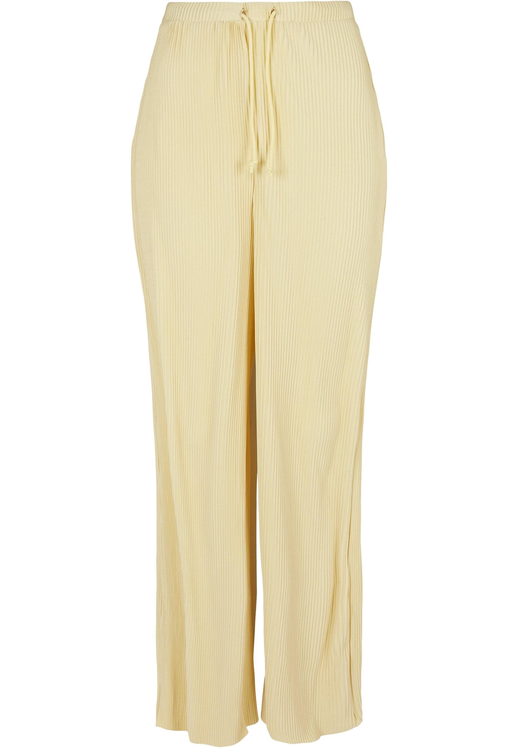 URBAN CLASSICS Stoffhose "Urban Classics Damen Ladies Plisse Pants" günstig online kaufen