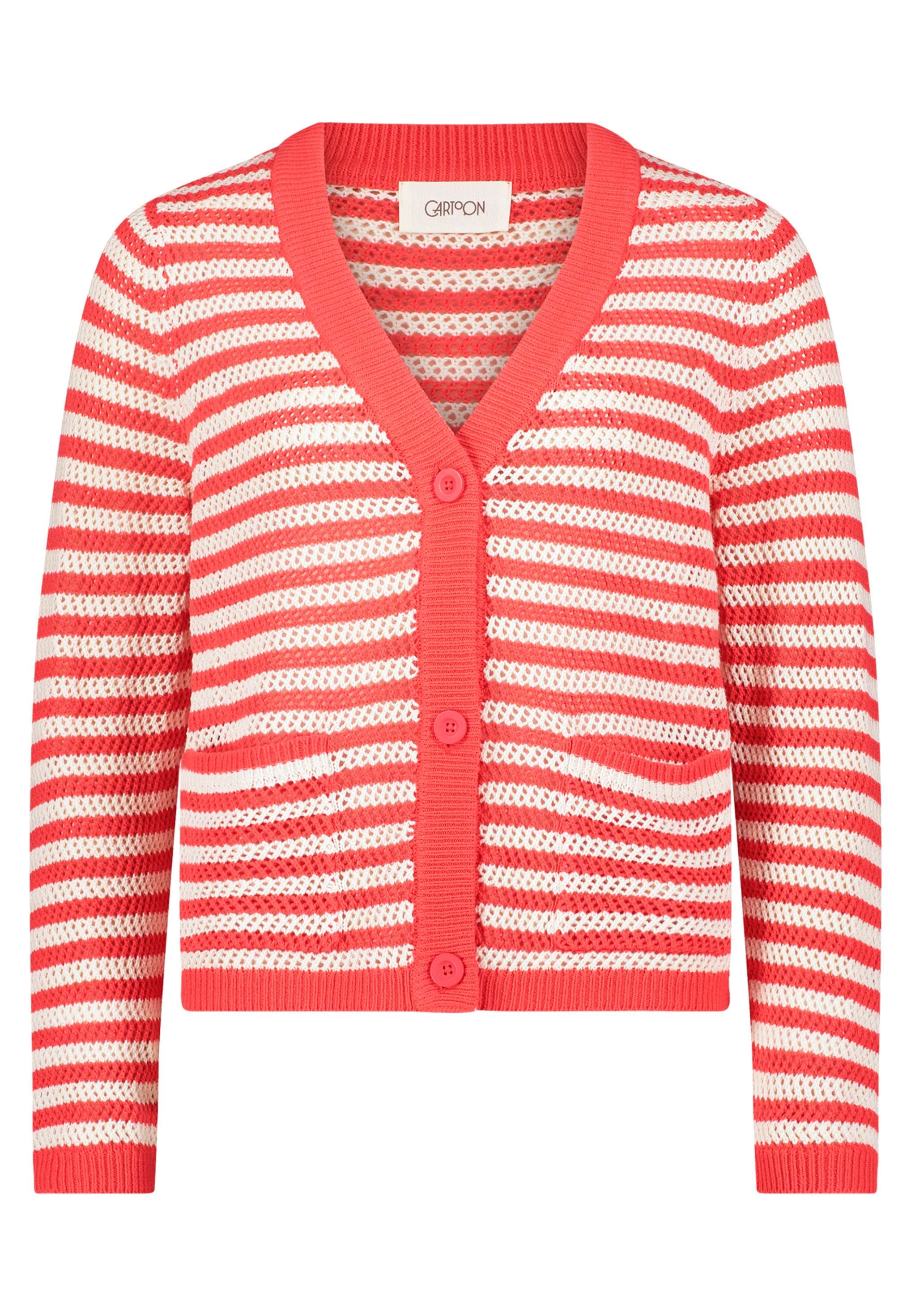 Cartoon Strickjacke »Cartoon Damen Strick-Cardigan mit Knopfleiste«, Struktur